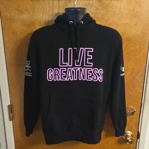 Lionel Messi Live Greatness Special Edition Hard Rock Pullover Hoodie Medium